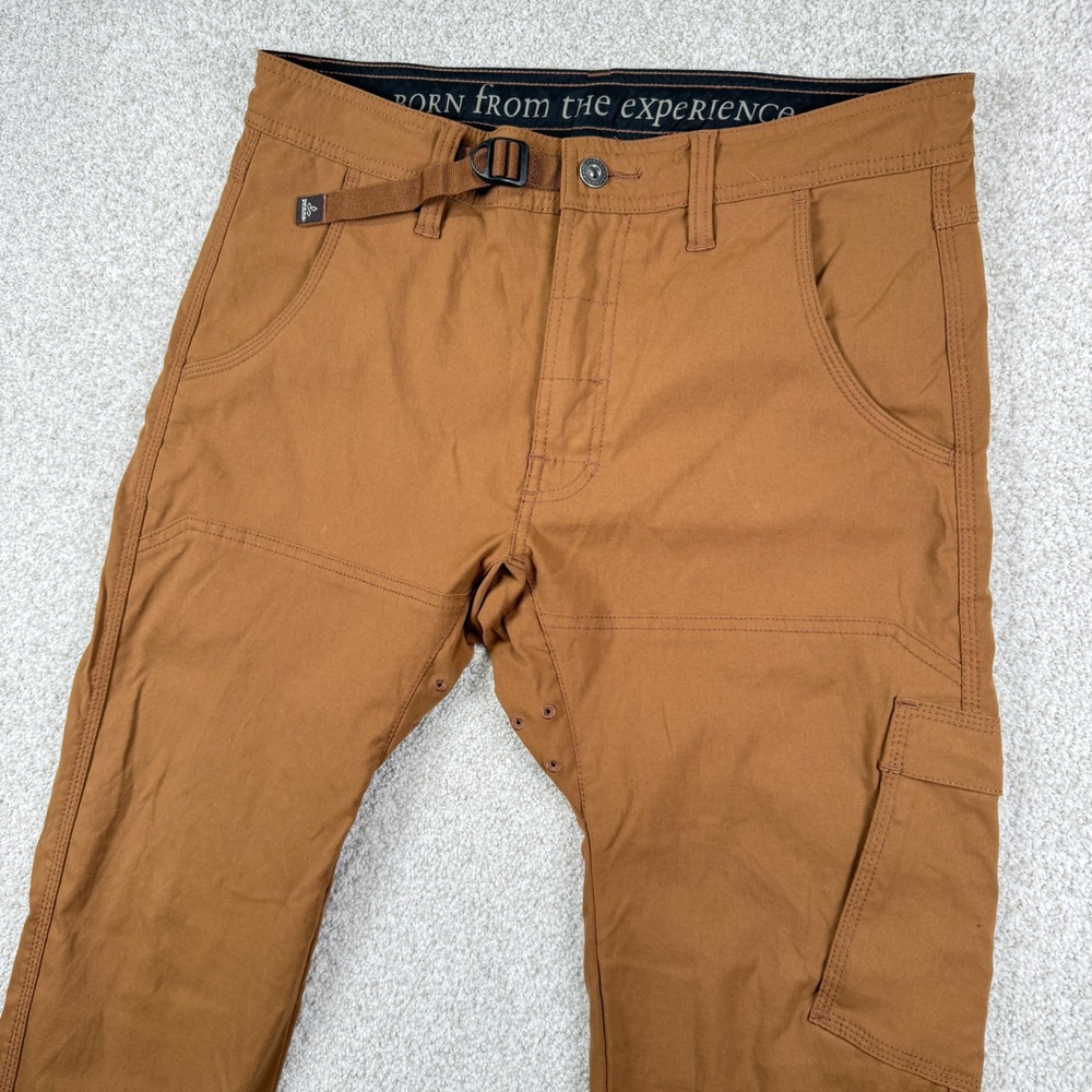 Prana Zion Pants Mens 32x32 Brown Straight Fit Hiking Outdoor Cargo